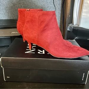 New in box women’s suede booties size 5.5